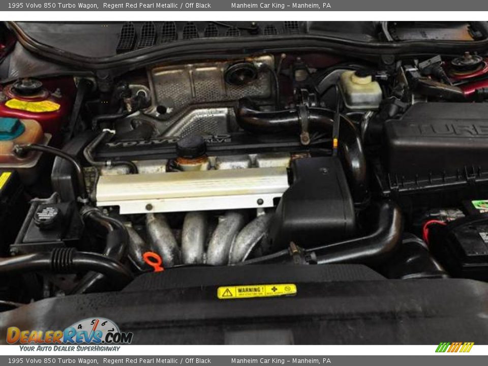 1995 Volvo 850 Turbo Wagon Regent Red Pearl Metallic / Off Black Photo #22