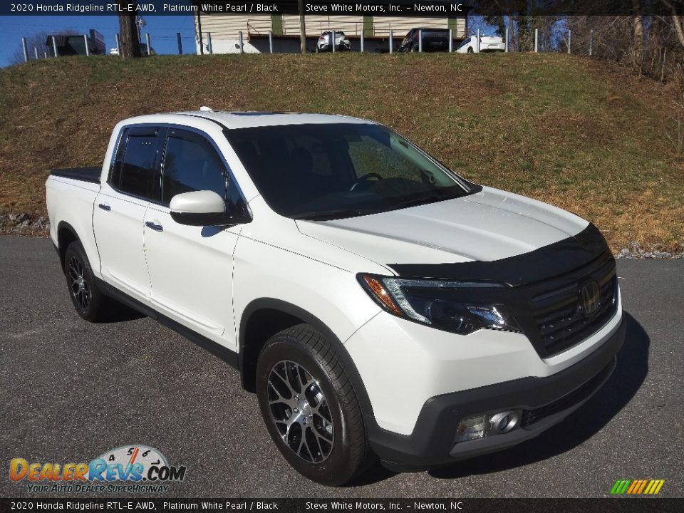 2020 Honda Ridgeline RTL-E AWD Platinum White Pearl / Black Photo #4