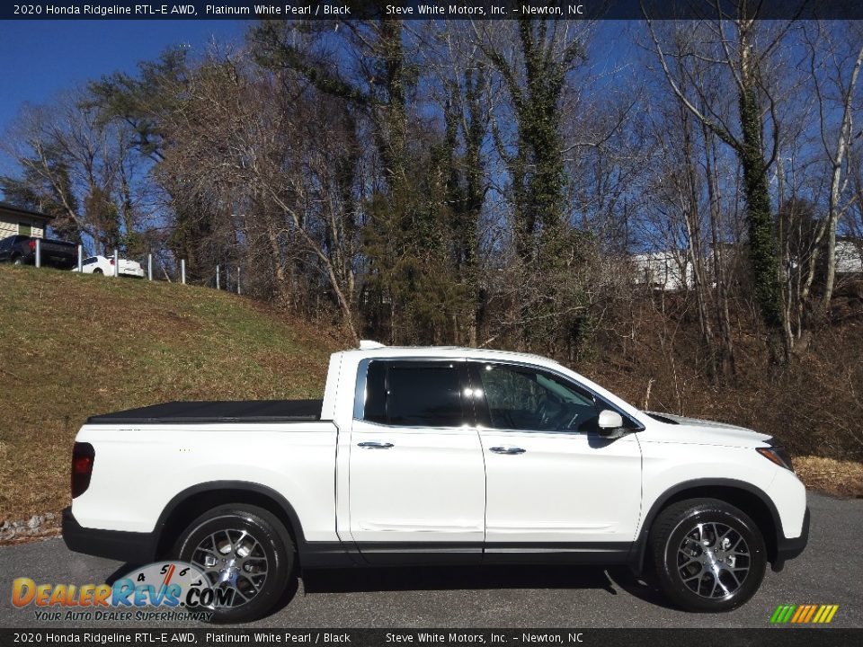 2020 Honda Ridgeline RTL-E AWD Platinum White Pearl / Black Photo #5