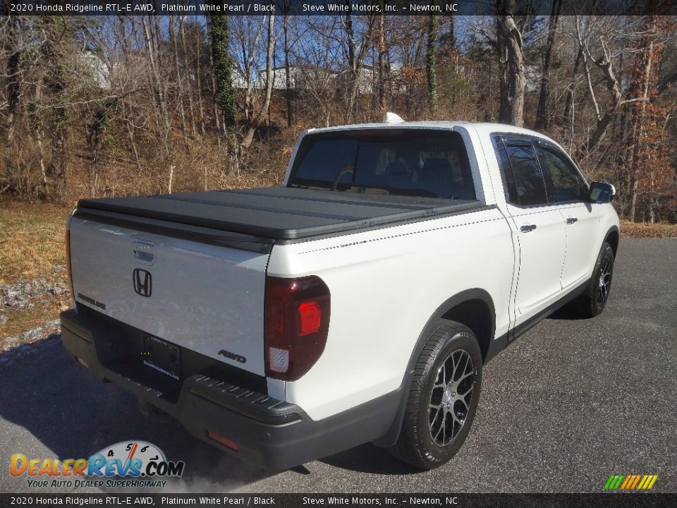 2020 Honda Ridgeline RTL-E AWD Platinum White Pearl / Black Photo #6