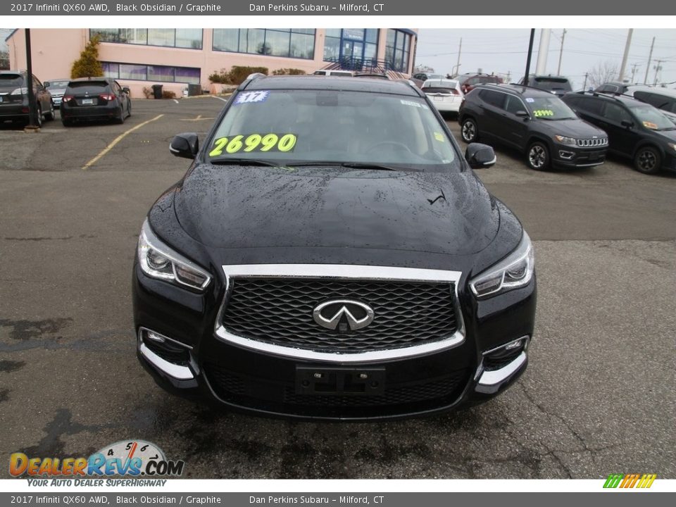 2017 Infiniti QX60 AWD Black Obsidian / Graphite Photo #2