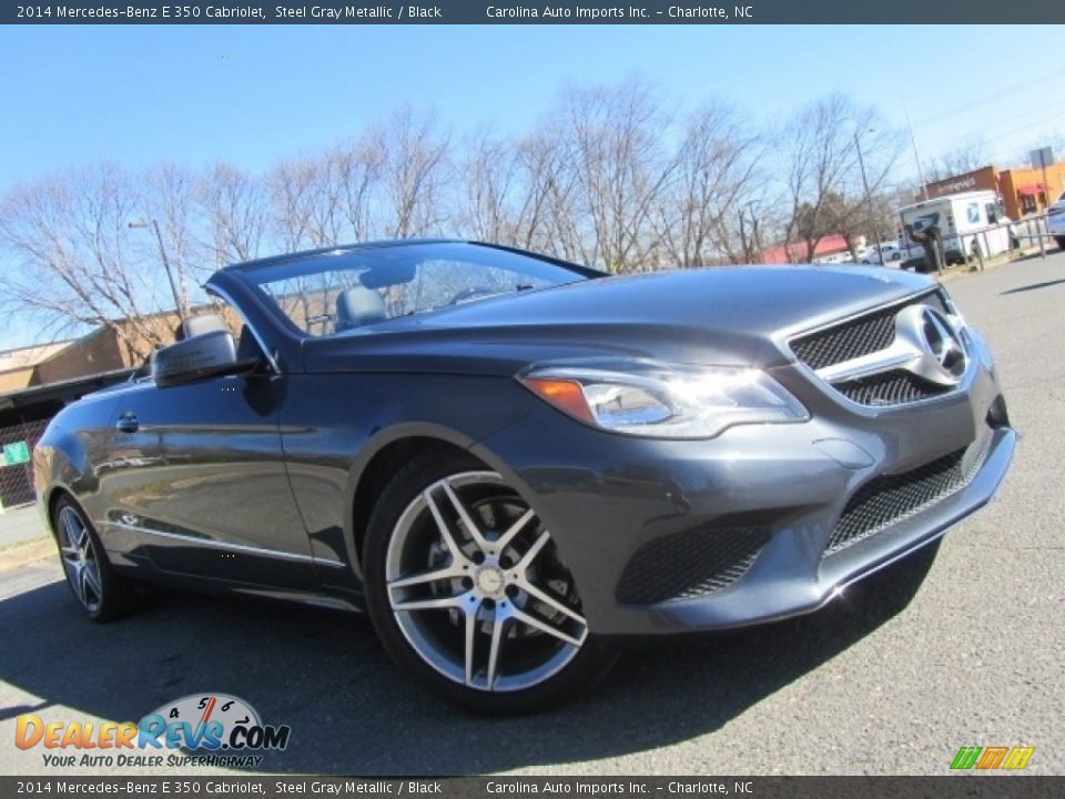 2014 Mercedes-Benz E 350 Cabriolet Steel Gray Metallic / Black Photo #1