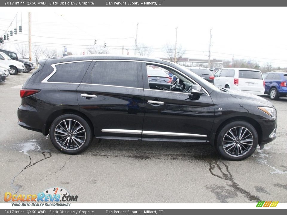 2017 Infiniti QX60 AWD Black Obsidian / Graphite Photo #4