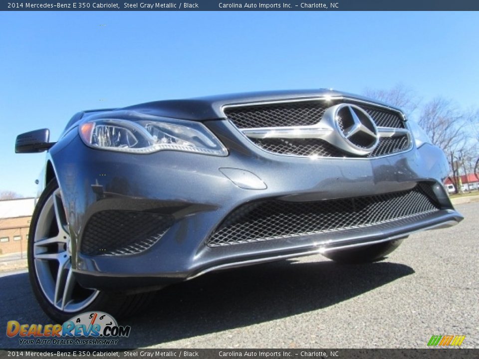 2014 Mercedes-Benz E 350 Cabriolet Steel Gray Metallic / Black Photo #2