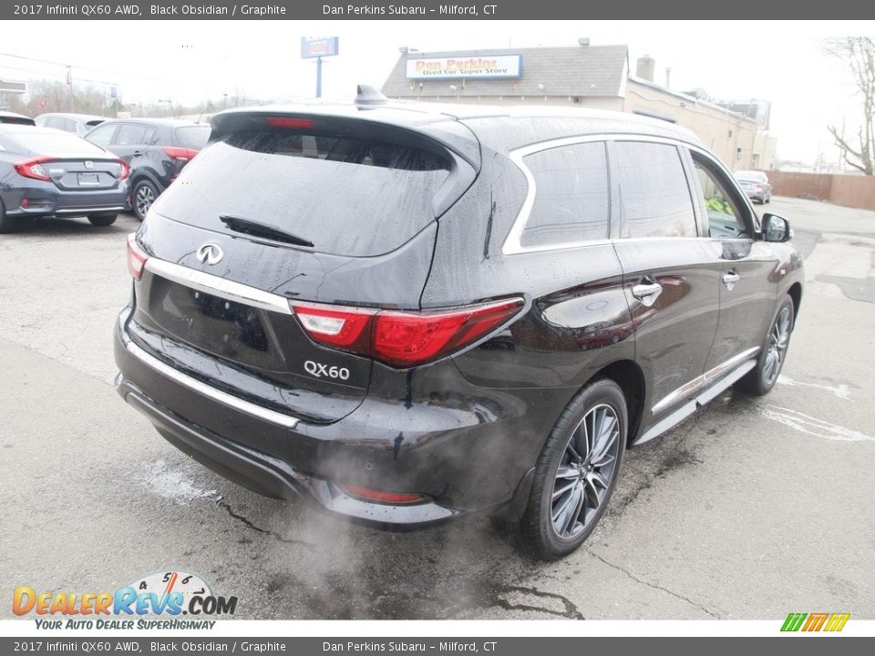 2017 Infiniti QX60 AWD Black Obsidian / Graphite Photo #5