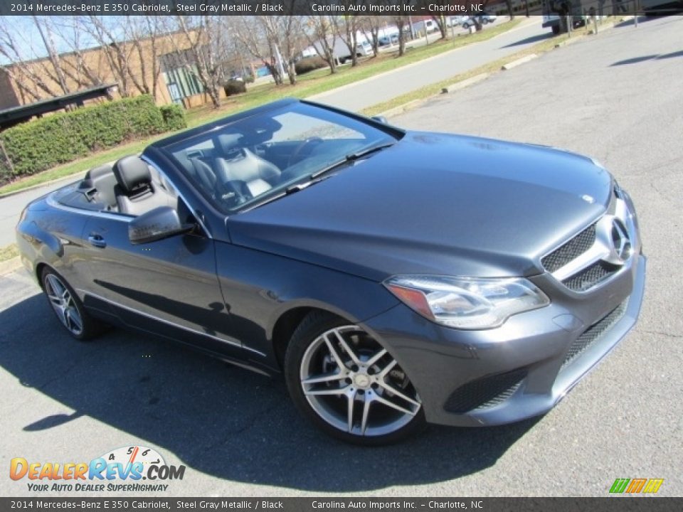 2014 Mercedes-Benz E 350 Cabriolet Steel Gray Metallic / Black Photo #3