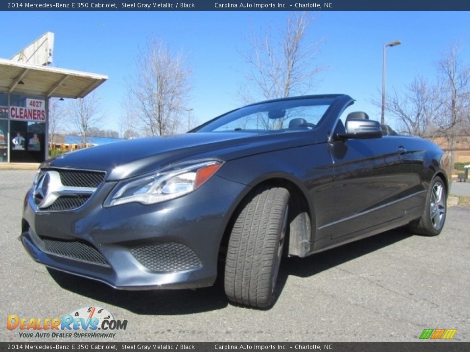 2014 Mercedes-Benz E 350 Cabriolet Steel Gray Metallic / Black Photo #6