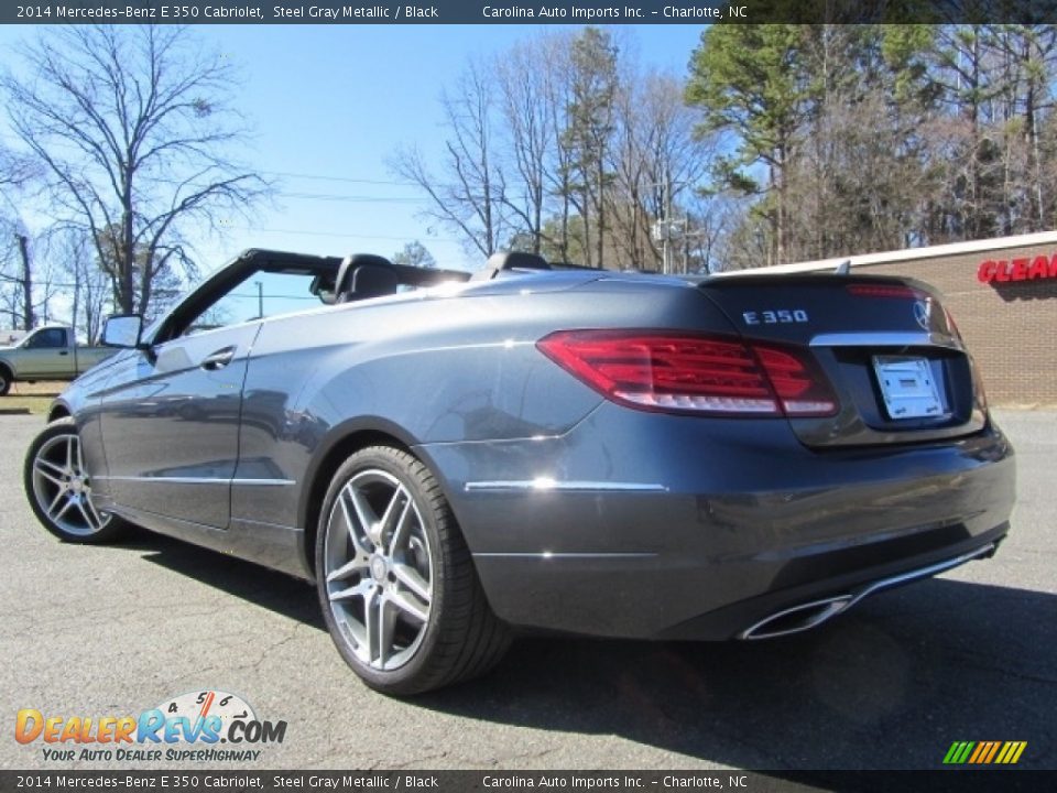 2014 Mercedes-Benz E 350 Cabriolet Steel Gray Metallic / Black Photo #8