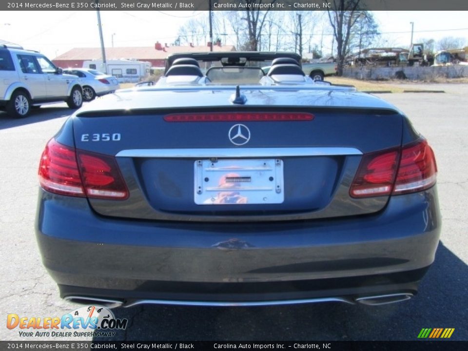 2014 Mercedes-Benz E 350 Cabriolet Steel Gray Metallic / Black Photo #9