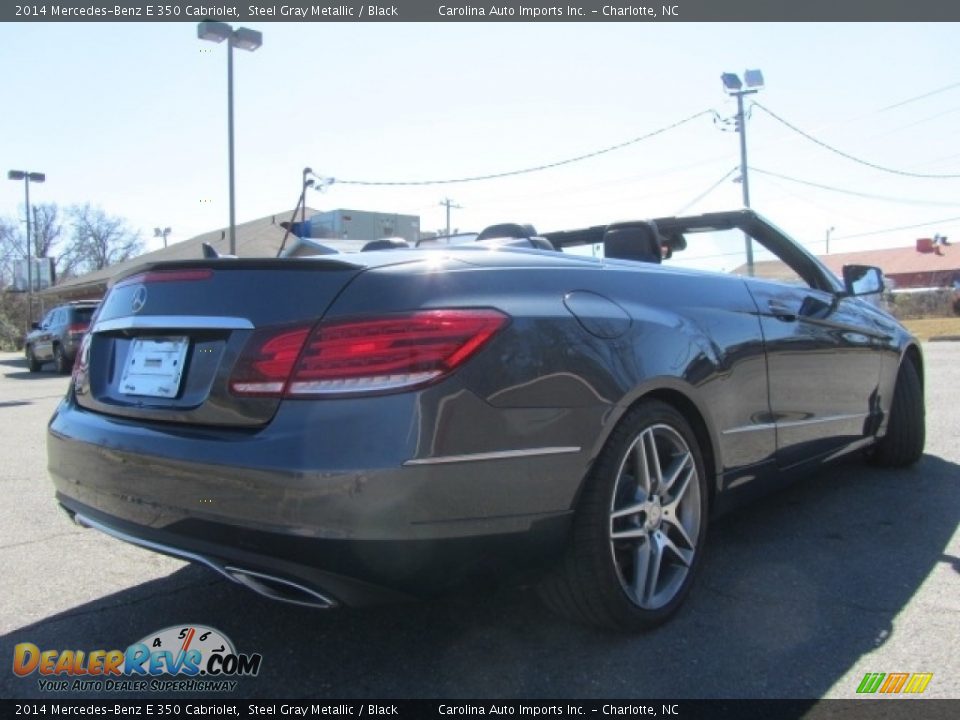 2014 Mercedes-Benz E 350 Cabriolet Steel Gray Metallic / Black Photo #10