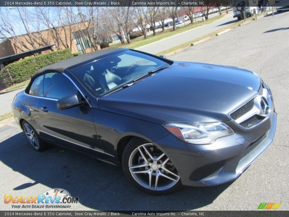 2014 Mercedes-Benz E 350 Cabriolet Steel Gray Metallic / Black Photo #12