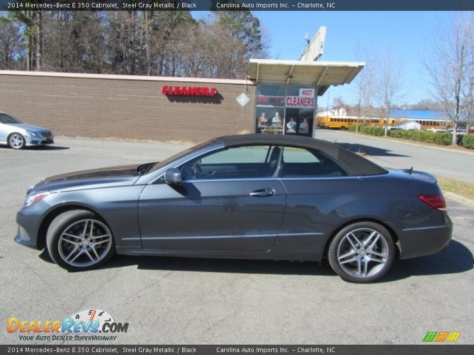 2014 Mercedes-Benz E 350 Cabriolet Steel Gray Metallic / Black Photo #13