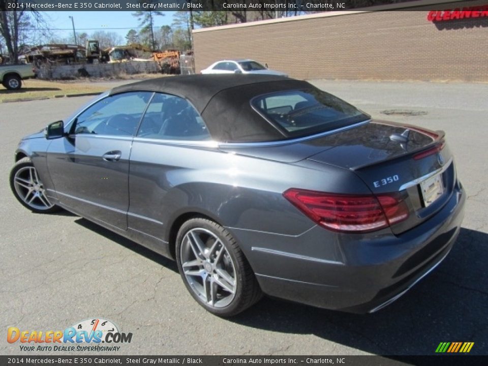 2014 Mercedes-Benz E 350 Cabriolet Steel Gray Metallic / Black Photo #14