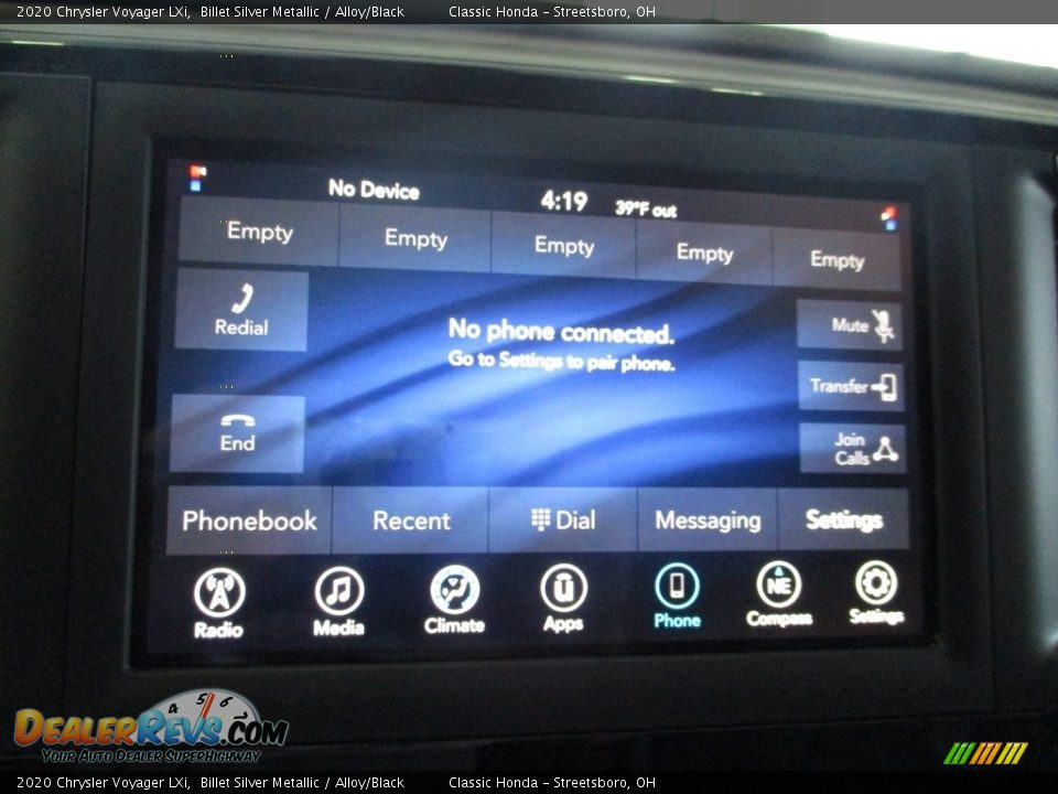 2020 Chrysler Voyager LXi Billet Silver Metallic / Alloy/Black Photo #36