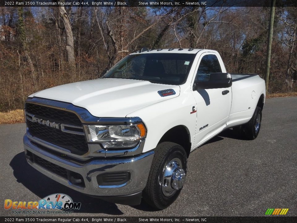 2022 Ram 3500 Tradesman Regular Cab 4x4 Bright White / Black Photo #2