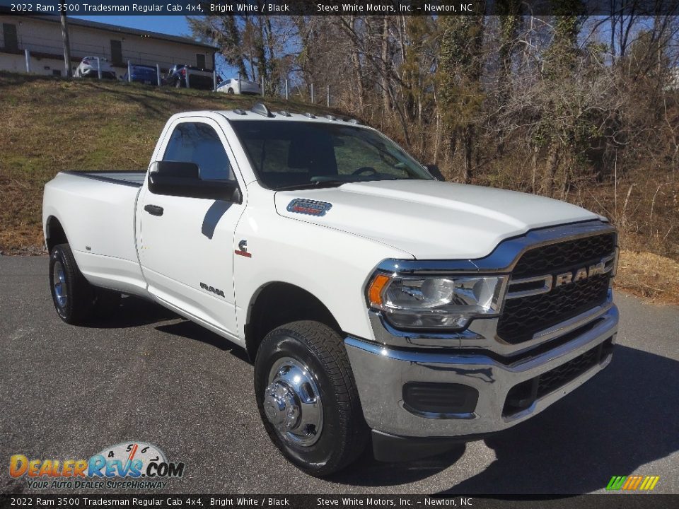 2022 Ram 3500 Tradesman Regular Cab 4x4 Bright White / Black Photo #4