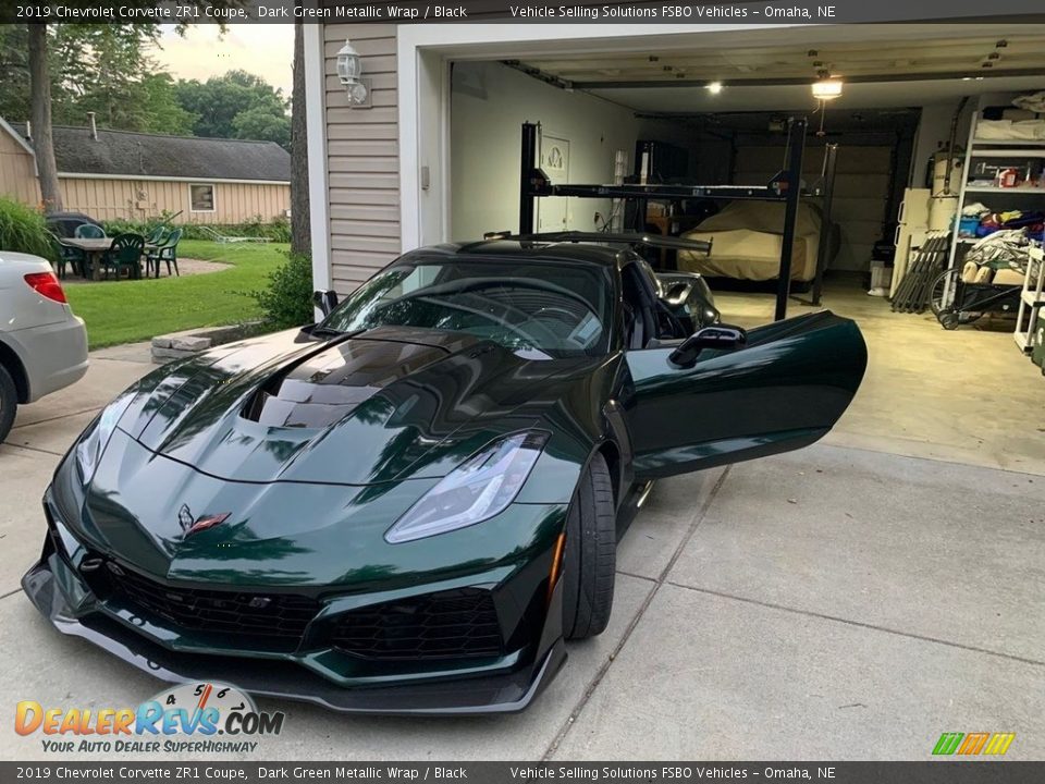 2019 Chevrolet Corvette ZR1 Coupe Dark Green Metallic Wrap / Black Photo #2