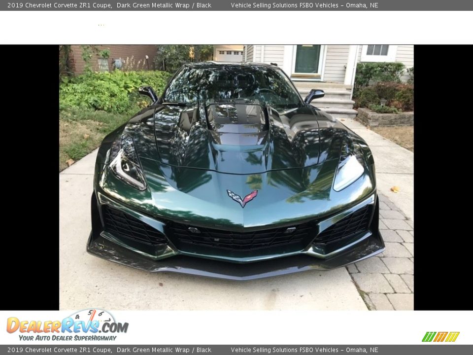 2019 Chevrolet Corvette ZR1 Coupe Dark Green Metallic Wrap / Black Photo #4