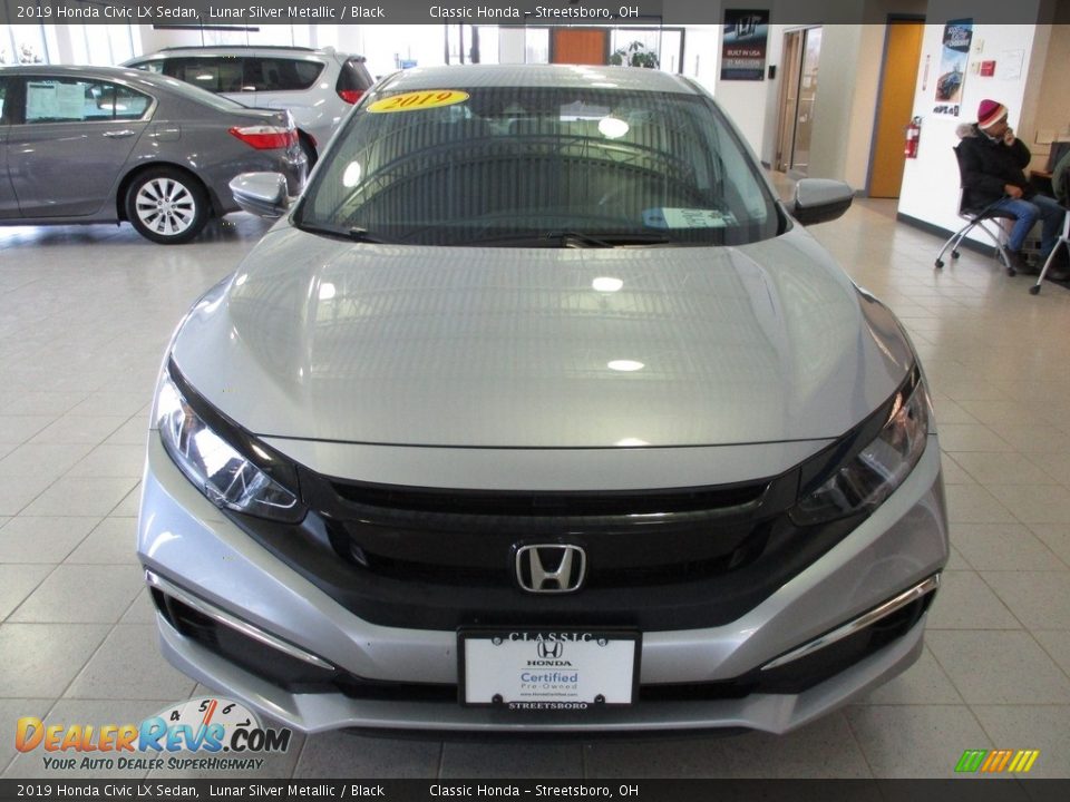 2019 Honda Civic LX Sedan Lunar Silver Metallic / Black Photo #2