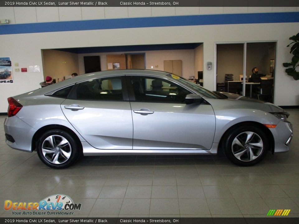 2019 Honda Civic LX Sedan Lunar Silver Metallic / Black Photo #4
