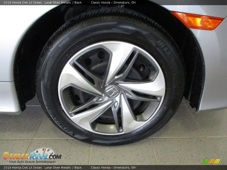 2019 Honda Civic LX Sedan Lunar Silver Metallic / Black Photo #5