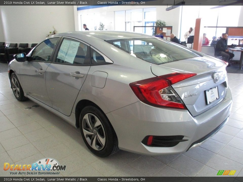 2019 Honda Civic LX Sedan Lunar Silver Metallic / Black Photo #9