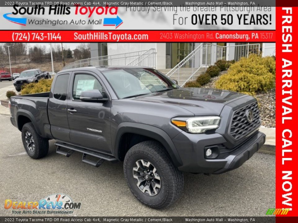 2022 Toyota Tacoma TRD Off Road Access Cab 4x4 Magnetic Gray Metallic / Cement/Black Photo #1