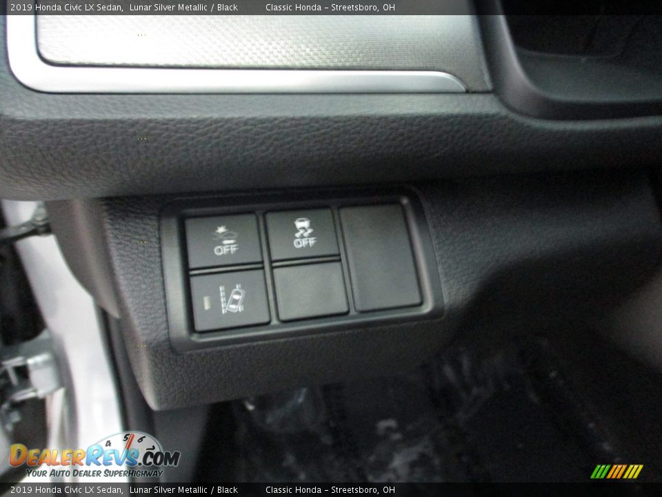 2019 Honda Civic LX Sedan Lunar Silver Metallic / Black Photo #28