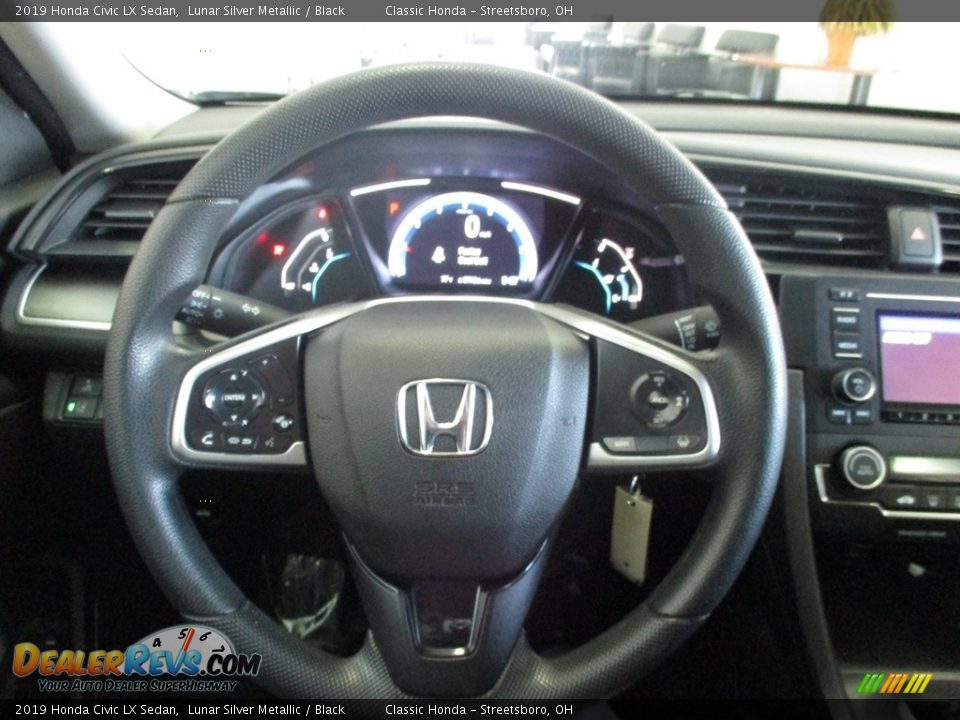 2019 Honda Civic LX Sedan Lunar Silver Metallic / Black Photo #29