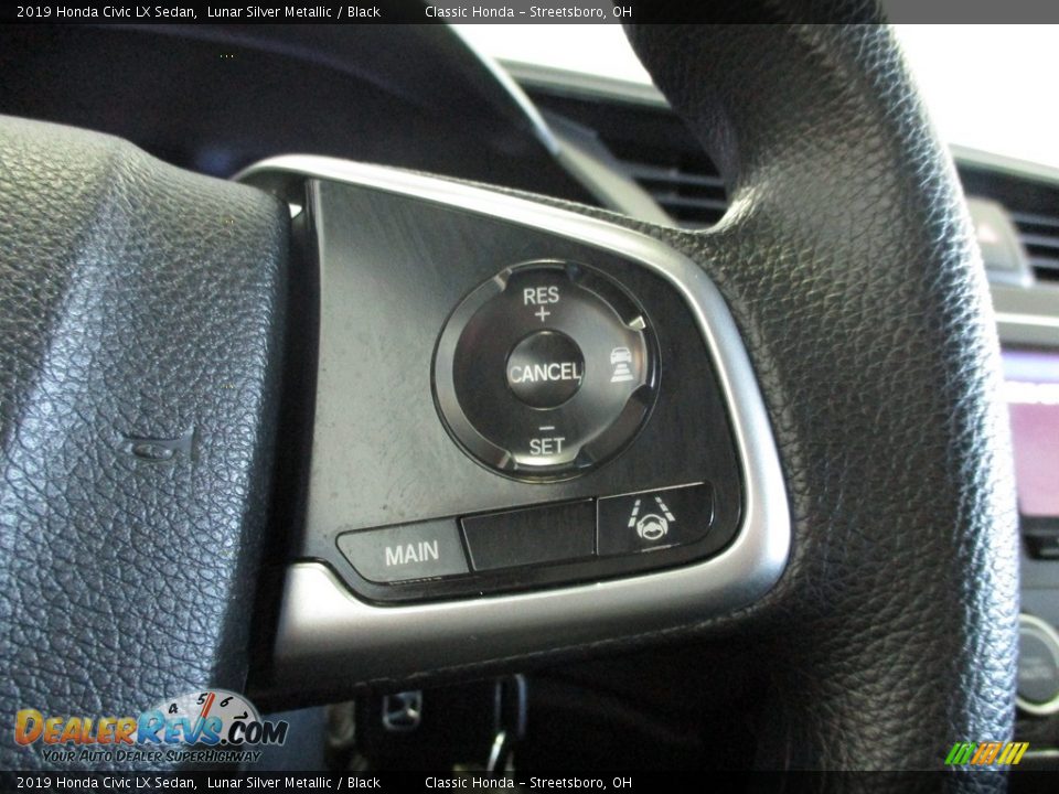 2019 Honda Civic LX Sedan Lunar Silver Metallic / Black Photo #31