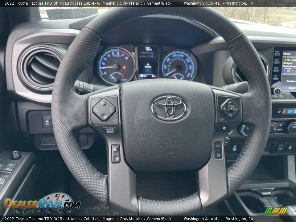 2022 Toyota Tacoma TRD Off Road Access Cab 4x4 Steering Wheel Photo #10