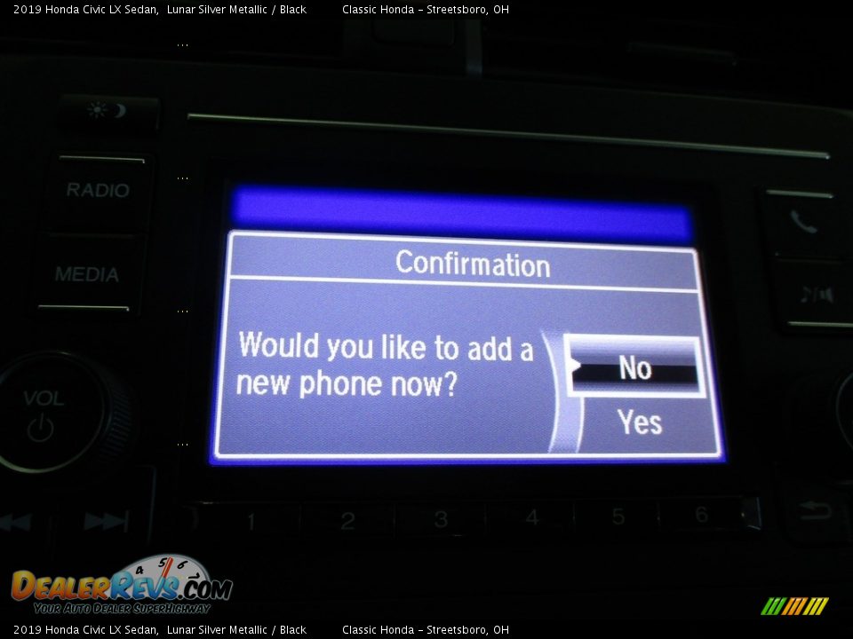 2019 Honda Civic LX Sedan Lunar Silver Metallic / Black Photo #36