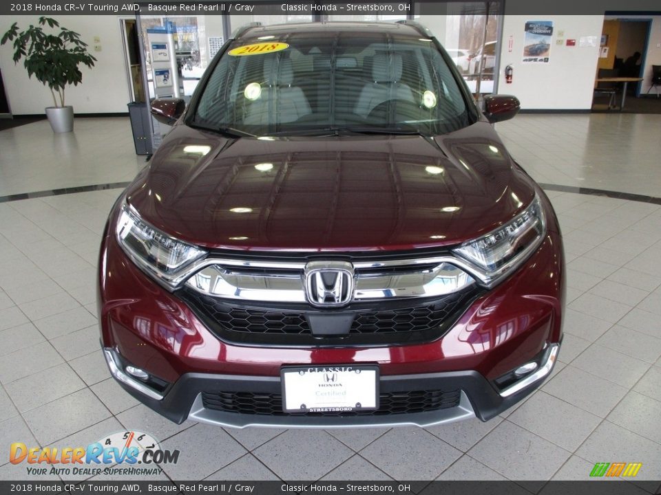 2018 Honda CR-V Touring AWD Basque Red Pearl II / Gray Photo #2