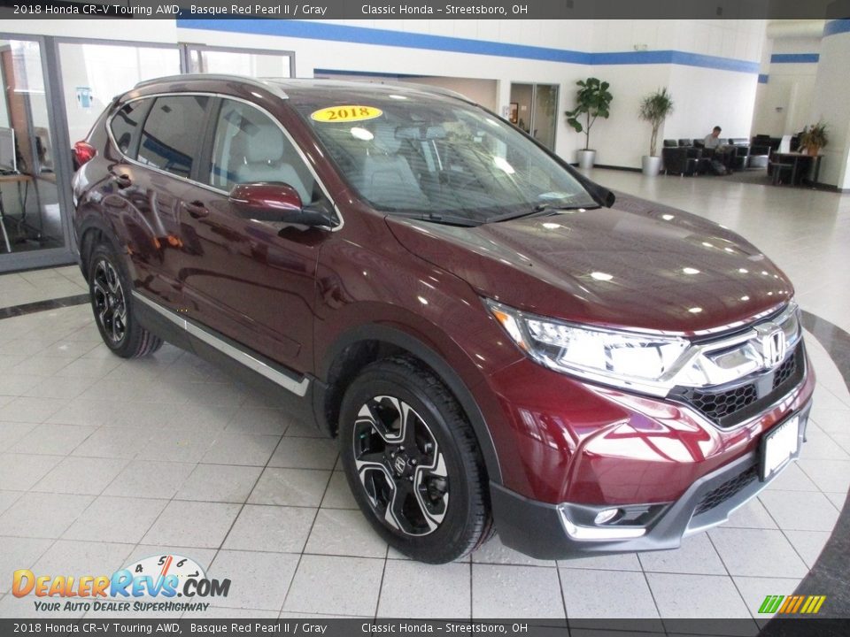 2018 Honda CR-V Touring AWD Basque Red Pearl II / Gray Photo #3