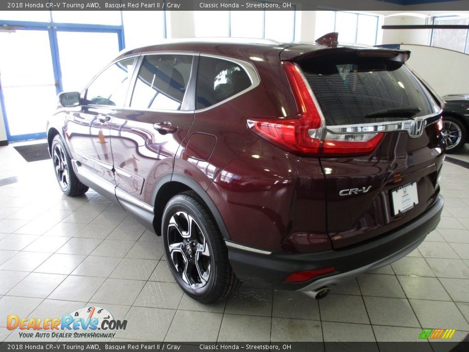 2018 Honda CR-V Touring AWD Basque Red Pearl II / Gray Photo #8