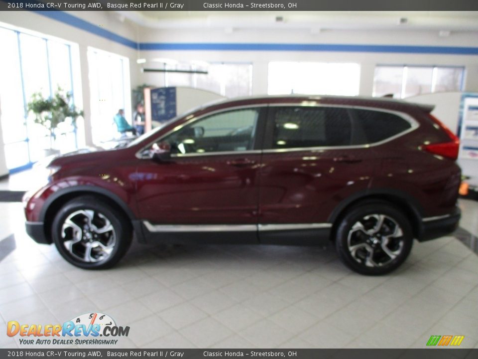 2018 Honda CR-V Touring AWD Basque Red Pearl II / Gray Photo #9