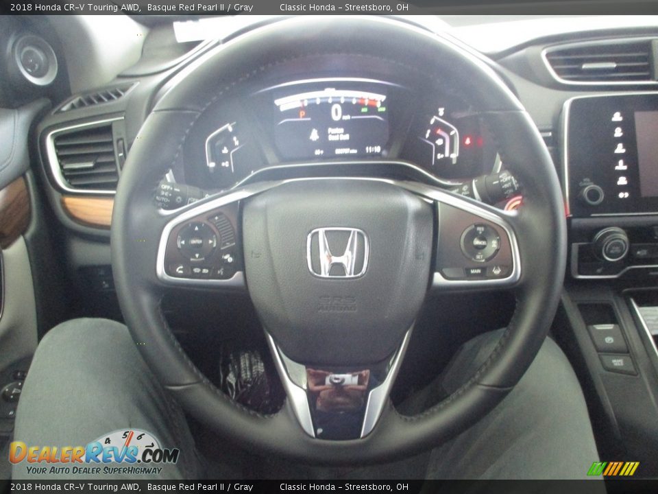 2018 Honda CR-V Touring AWD Basque Red Pearl II / Gray Photo #33