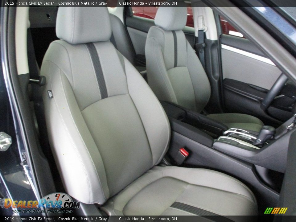 2019 Honda Civic EX Sedan Cosmic Blue Metallic / Gray Photo #18