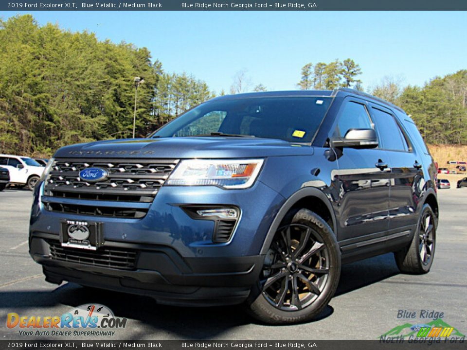 2019 Ford Explorer XLT Blue Metallic / Medium Black Photo #1