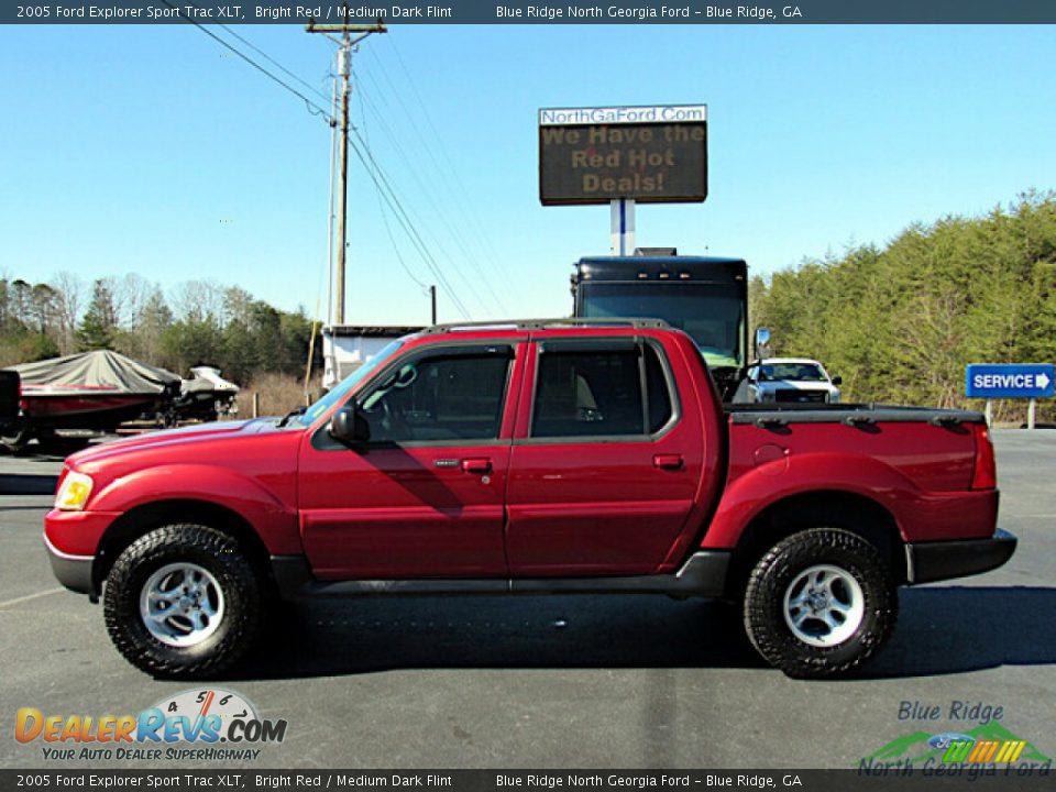 2005 Ford Explorer Sport Trac XLT Bright Red / Medium Dark Flint Photo #2