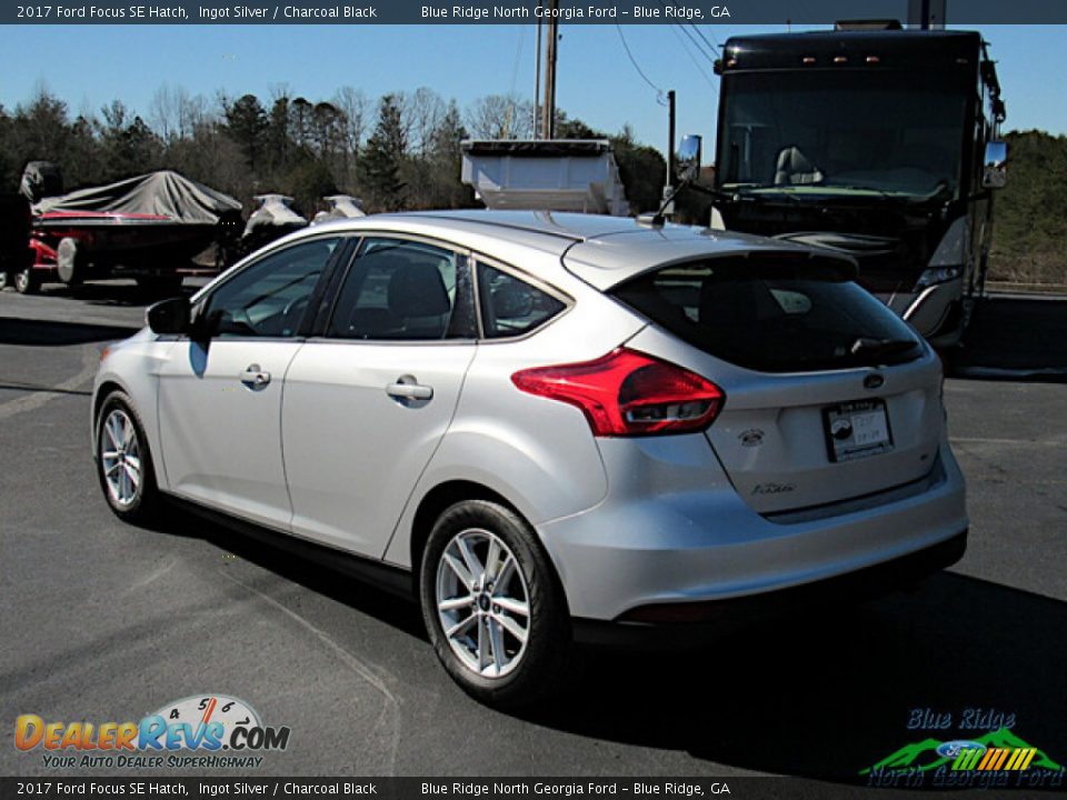 2017 Ford Focus SE Hatch Ingot Silver / Charcoal Black Photo #3