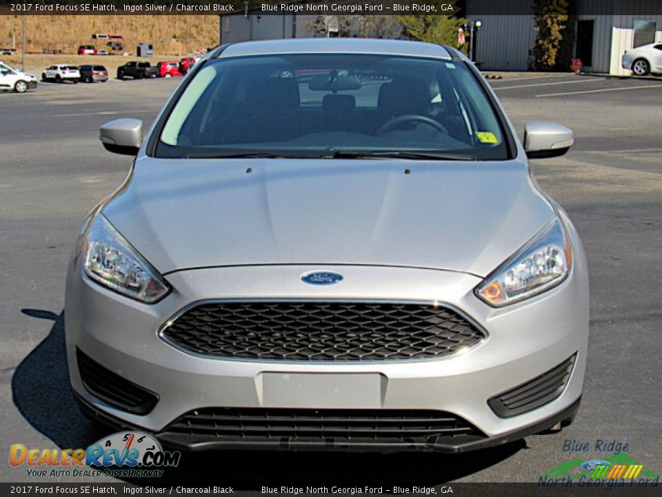 2017 Ford Focus SE Hatch Ingot Silver / Charcoal Black Photo #4