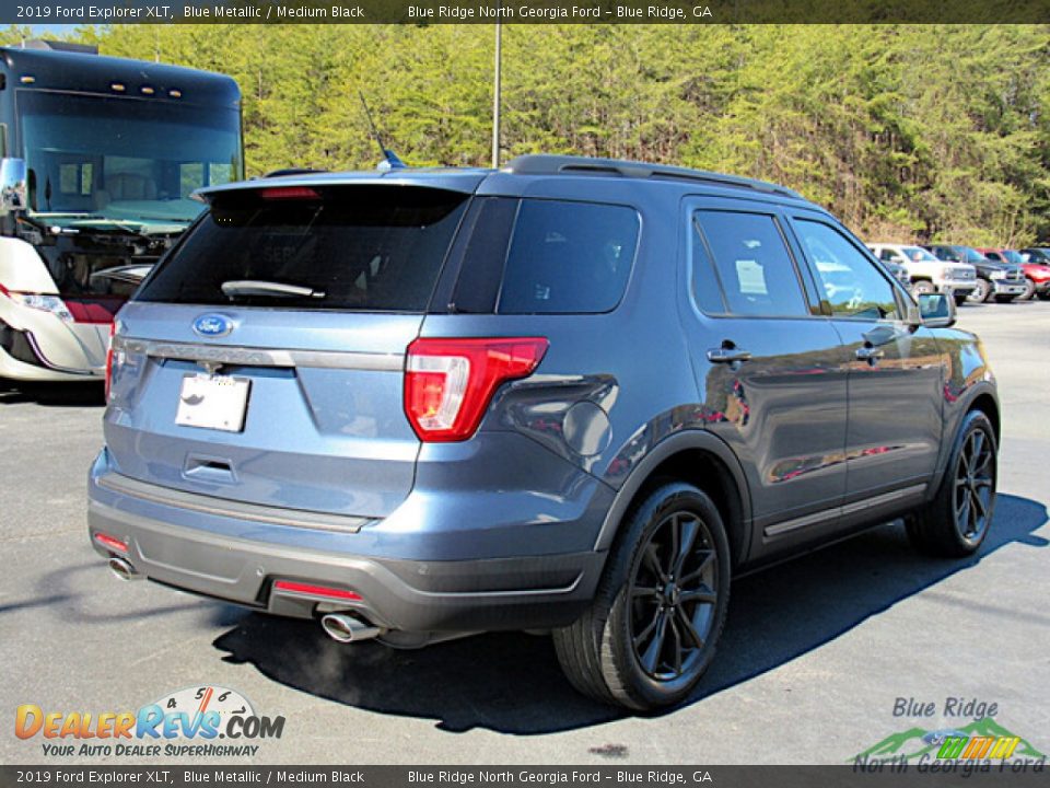 2019 Ford Explorer XLT Blue Metallic / Medium Black Photo #6