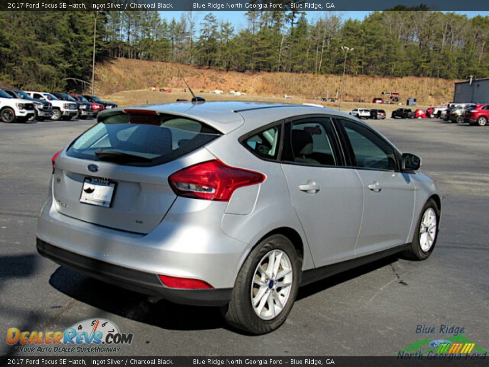 2017 Ford Focus SE Hatch Ingot Silver / Charcoal Black Photo #6