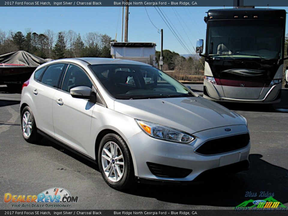 2017 Ford Focus SE Hatch Ingot Silver / Charcoal Black Photo #8