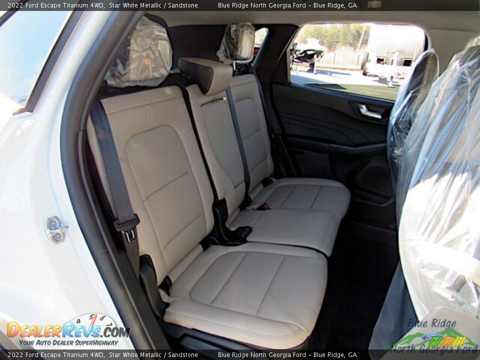 2022 Ford Escape Titanium 4WD Star White Metallic / Sandstone Photo #13