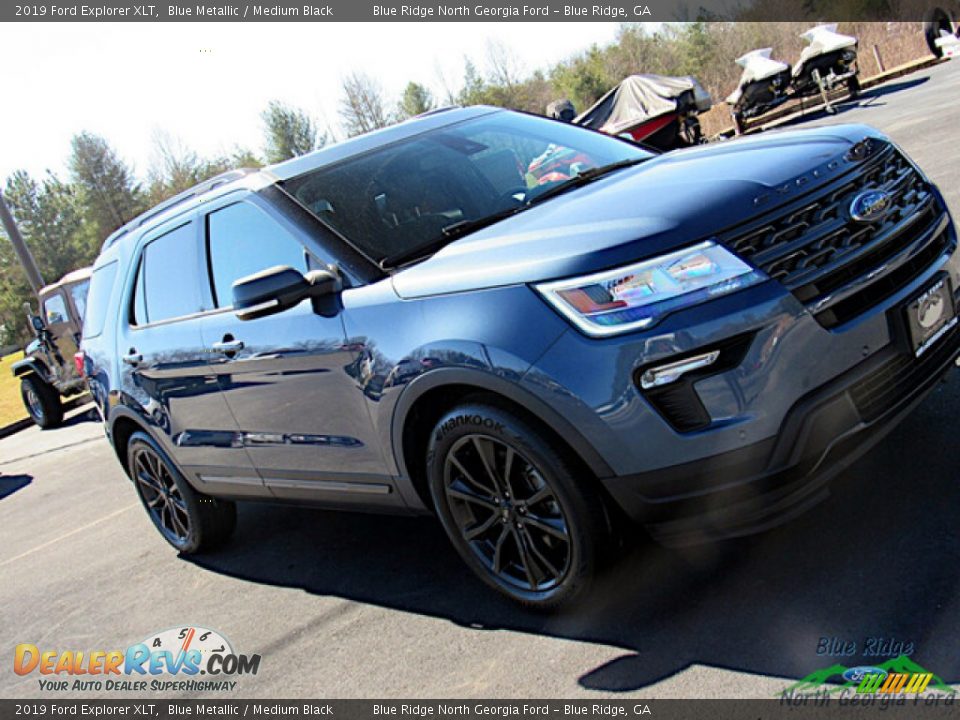 2019 Ford Explorer XLT Blue Metallic / Medium Black Photo #26