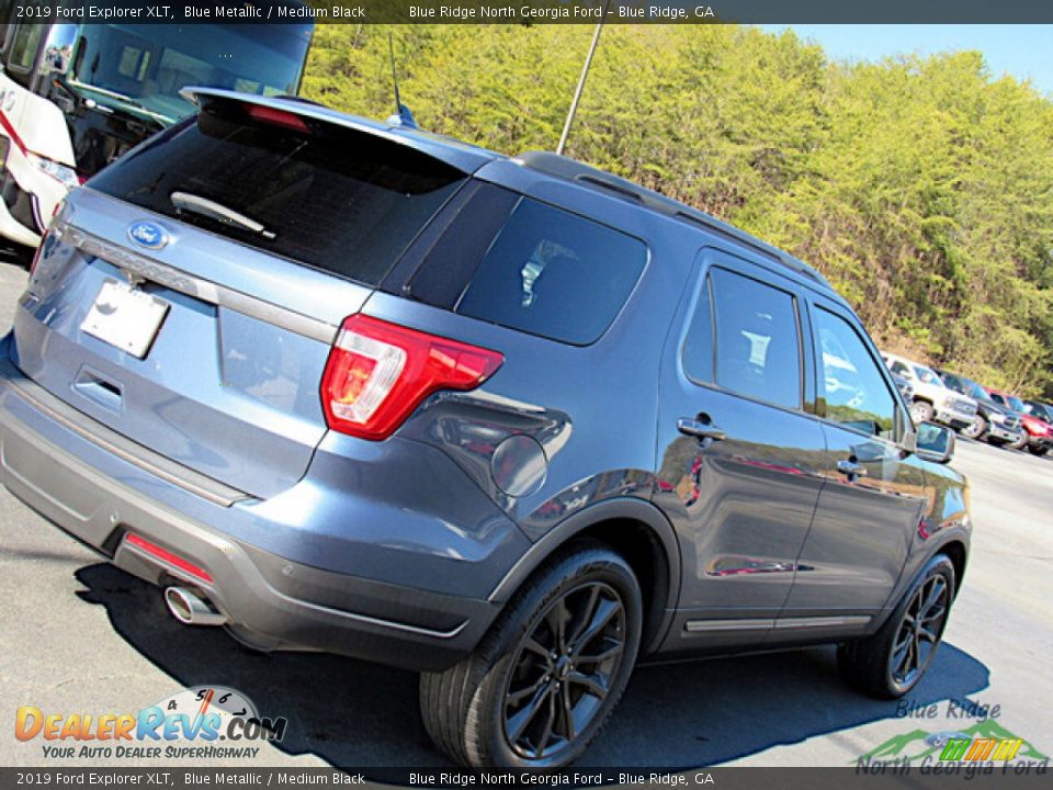 2019 Ford Explorer XLT Blue Metallic / Medium Black Photo #27