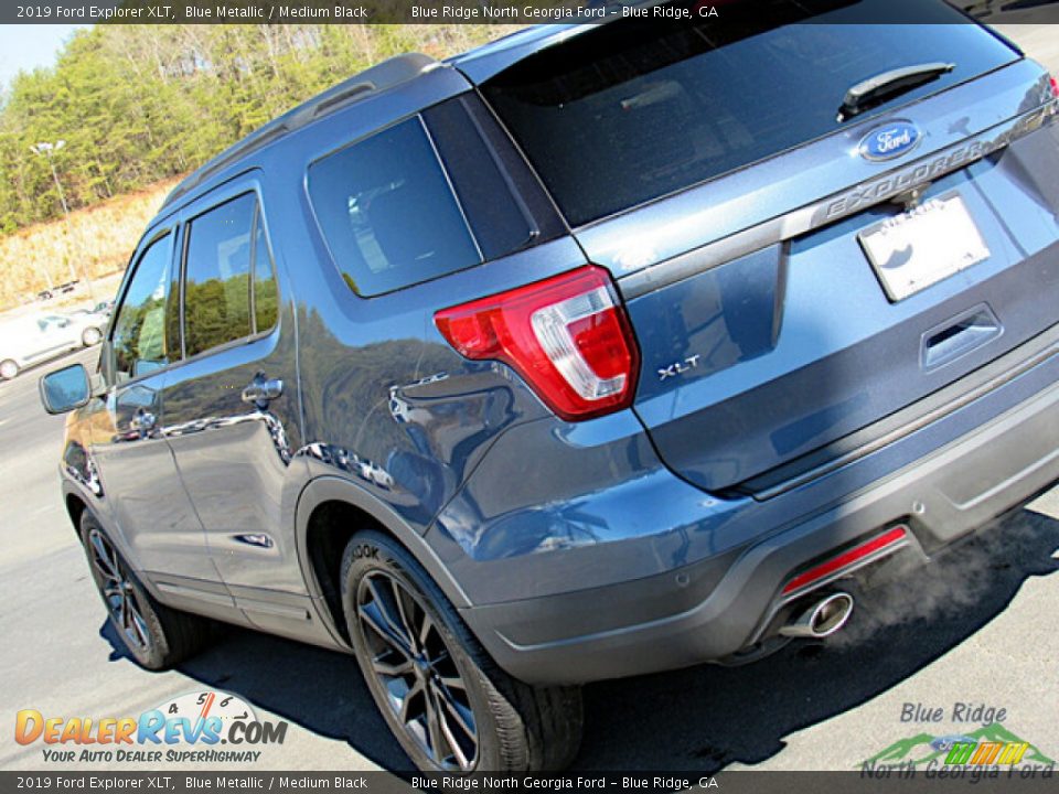 2019 Ford Explorer XLT Blue Metallic / Medium Black Photo #28