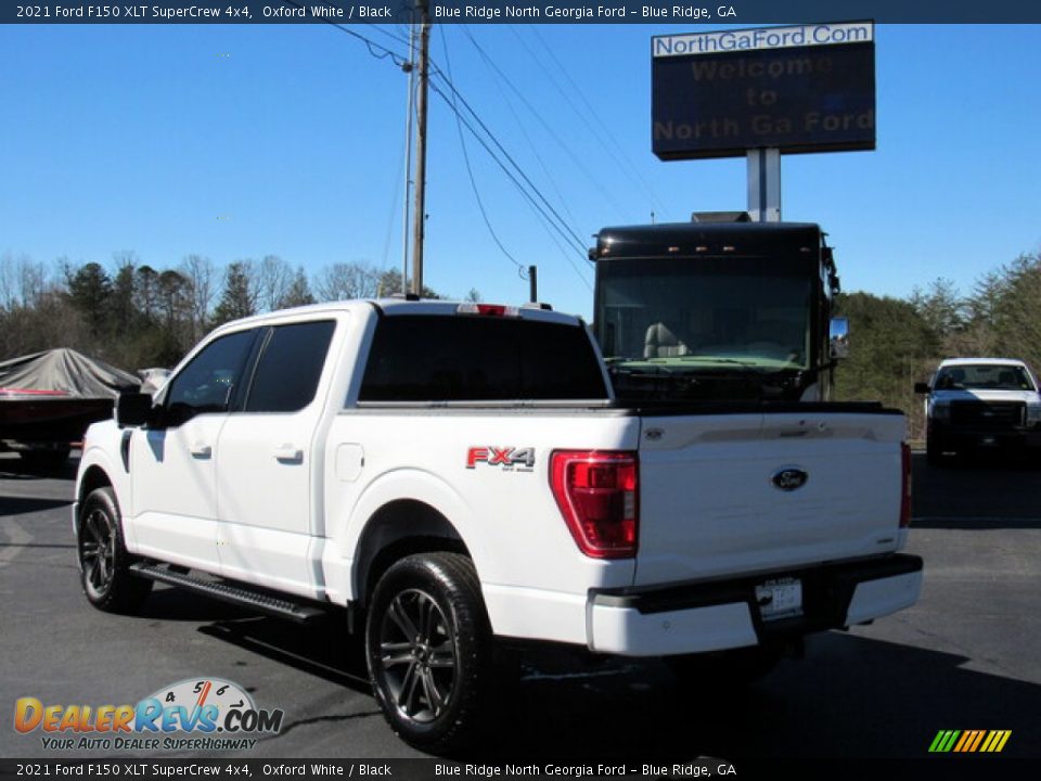 2021 Ford F150 XLT SuperCrew 4x4 Oxford White / Black Photo #3